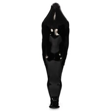 Full Cover Latex Sleeping Bag Face Mesh Tight Bodybag Rubber Sleepsack Back Zip