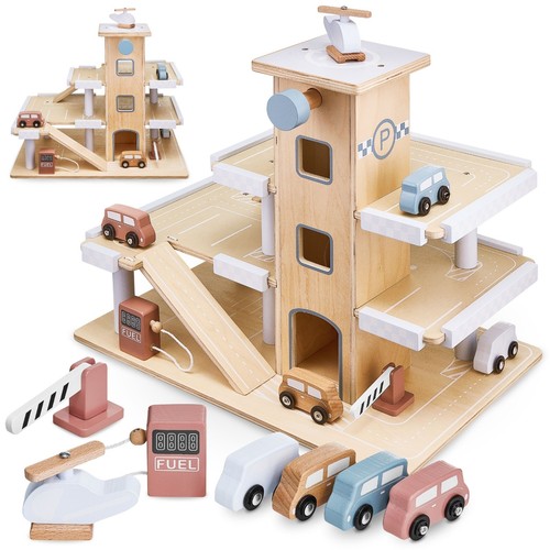 Multi storey car park wooden - multi-storey, park,
