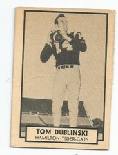 1962 TOPPS CFL TOM DUBLINSKI