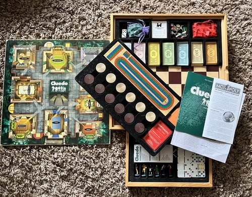 Monopoly and cluedo wooden - monopoly,