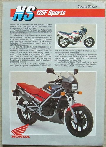 Honda ns125f sports motorcycle - honda,