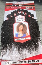 Adorable Popular 100% Wavy Human Hair Optimum Wave 16 18 20 Inch