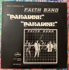 FAITH BAND 12" promo “Paradise”  1979 Mercury Records MK-123 From Vital Signs