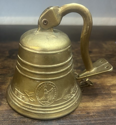 Bronze church engraved bell - church,