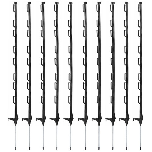 Black plastic fencing - plastic, pins