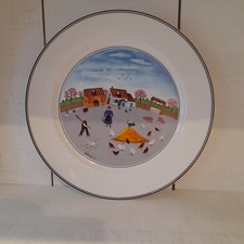 Villeroy And Boch Naif Dinner Plate Design 'Country Yard' By Laplau
