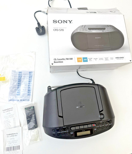 Sony cfd s70 black - black, portable