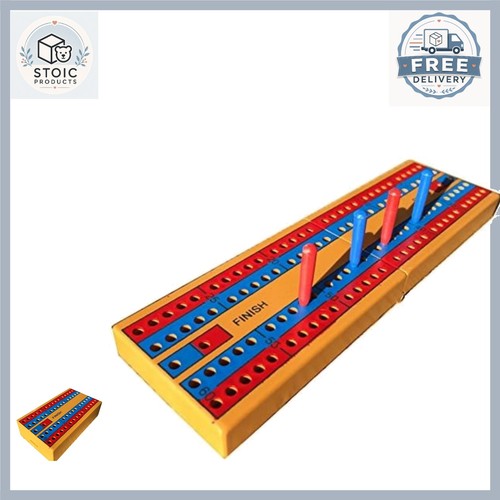 Plastic cribbage board 18cm - plastic,