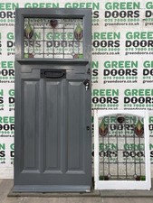 1930s LEADED FRONT DOOR