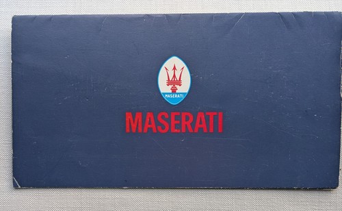 Maserati range sales brochure - range,