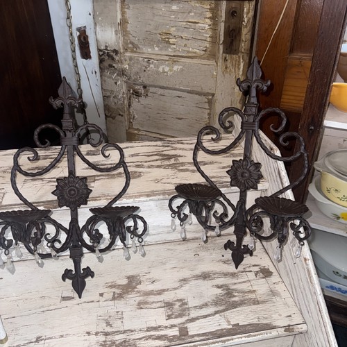 Wrought iron wall sconce - wrought,