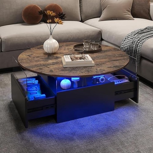 Coffee table with - with, led