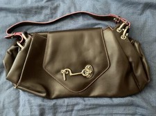 TANNER KROLLE vintage RARE pink and deep brown baguette bag