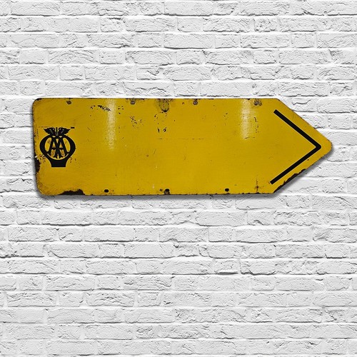 Directional arrow enamel - directional,