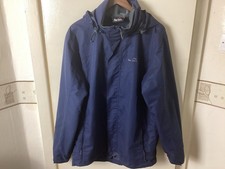 Peter Storm Mens Large Waterproof Hooded Jacket Navy Blue 99% Perfect Condition