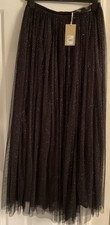 Jenny Packham Black Tulle Maxi