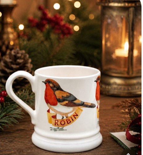 Emma bridgewater robin - robin, half