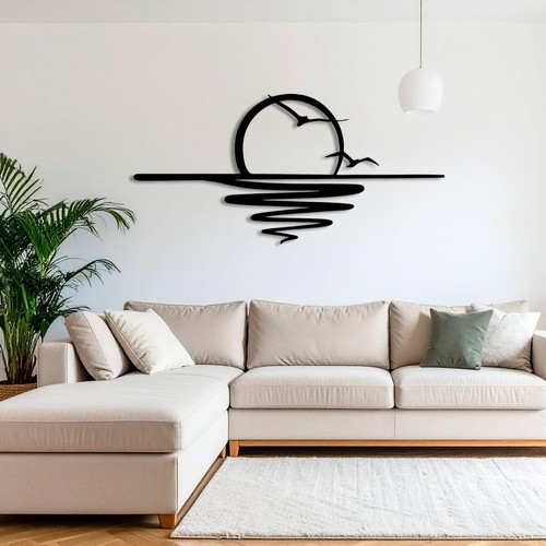 Sunset metal wall art - metal,