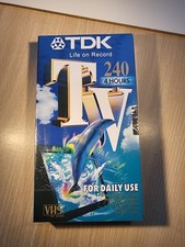 TDK 240 minute 4 hour VHS Blank Video Cassette Tape New and Sealed