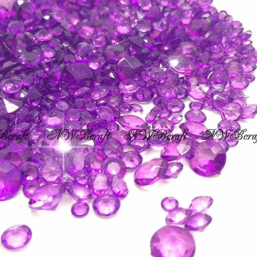 Purple mixed sizes scatter - purple,