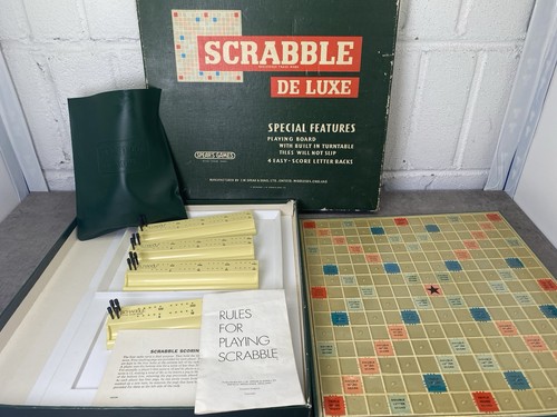 Scrabble luxe board game - scrabble,