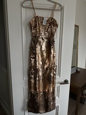 Karen Millen Gold Sequin Disc