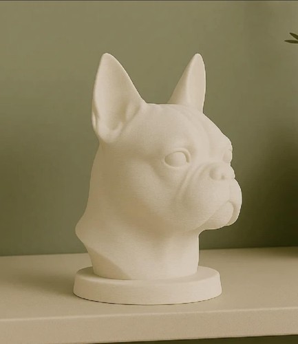 Boston terrier dog bust - terrier,