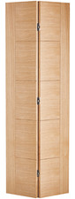 LPD Internal Vancouver Oak Finished BI Fold 5P Solid Doors