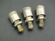 3 SMALL VINTAGE BRASS GREASE