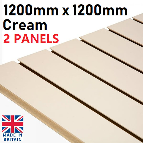 Cream slatwall 1200mm x - x,