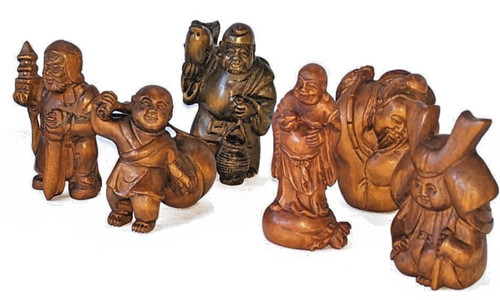 Complex netsuke dragons - complex,