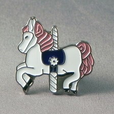CAROUSEL HORSE ENAMEL PIN