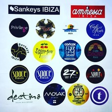 18 x Ibiza Club Stickers  -