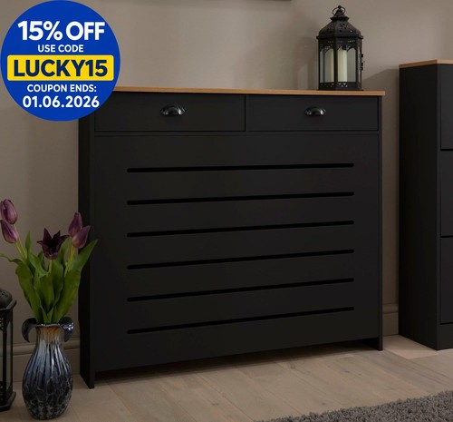 Black radiator cover - radiator,