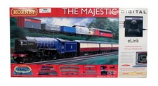 HORNBY 'OO' GAUGE R1172 'THE MAJESTIC' LOCOS/COACH/WAGON/TRACK/E LINK TRAIN SET