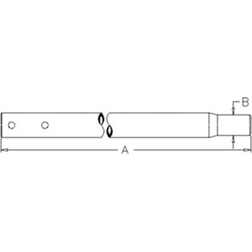 D8nn3b624ba tie rod tube - d8nn3b624ba, fits