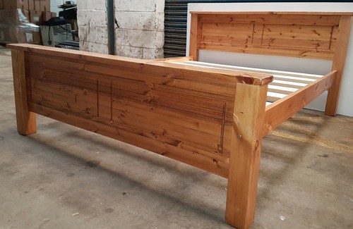 Chunky pine bed - bed, comes