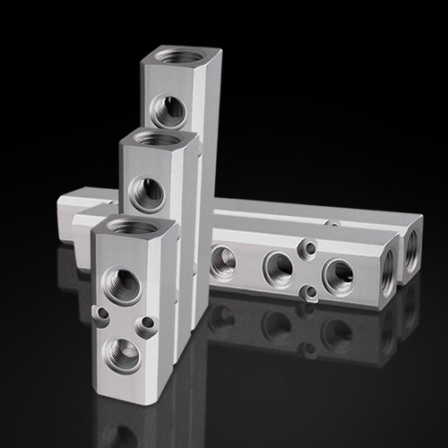 Aluminum manifold block - aluminum,
