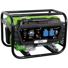 SIP Medusa T2500W Petrol Generator 230V 2.5kW Portable Recoil Start