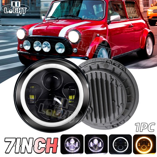Round black led - 7'',