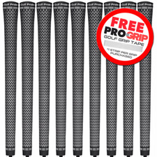 GOLF PRIDE TOUR VELVET 360 BLACK/WHITE GOLF GRIP / ALL SIZES +FREE GRIP TAPE