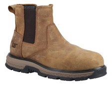 Mens Caterpillar Exposition S3 Safety Toe/Midsole Chelsea Boots Sizes 7 to 12