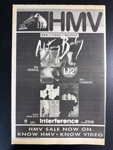 Achtung baby hmv 15x11 - achtung,