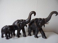 Antique Set of 3 Large Carved