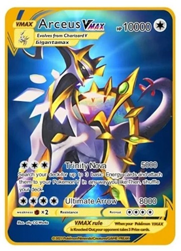 10000 arceus vmax gold - hp,
