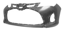Fits Toyota Yaris Front Bumper Smooth Black 2014-2017