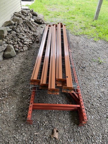 Orange steel pallet - rack,