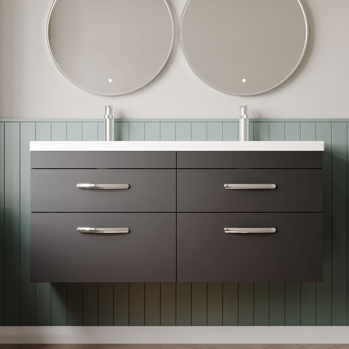 Nuie athena wall hung drawer - hung, 4-drawer
