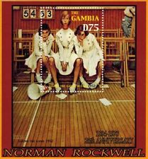 Gambia 2004 - Norman Rockwell Artist - Souvenir Stamp Sheet - Scott #2808 - MNH
