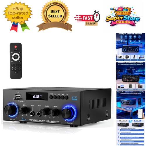 Dual channel 800w - 800w, bluetooth